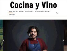 Tablet Screenshot of cocinayvino.com